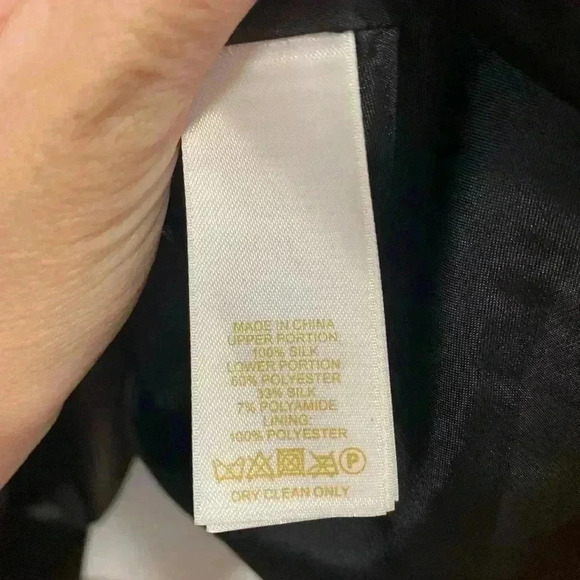 NWT Kate Spade Vintage Silk Collared Black and White Dress Size 14 - Picture 3 of 11